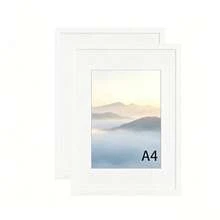 Mosearon 3件/2件/1件 白色MDF相框，A4證書框，30*40CM海報框，無卡紙，壓克力透明面板，適用於客廳、臥室、藝廊牆面裝飾 - 白色 - 查看 19