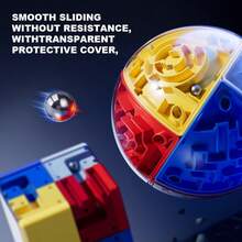 3D Stereoscopic Ball Maze Magic Cube, Ball-In-Maze Puzzle Toy, Focus Training And Stress Relief Gift For Adults - Multicolor - View 4