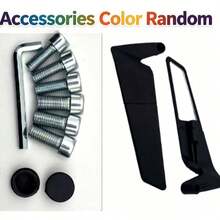 Motorcycle Rearview Mirror Modification Wing Adjustable Rotating Mirror, Suitable For Ducati, Aprilia, Suzuki, Kawasaki, - A - View 8