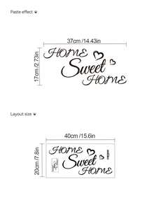 Home Sweet Home Bless This Home DIY Peel And Stick Vinyl Wall Decal For Bedroom Living Room Entryway Door Wall Home Art Decor Sticker - Multicolor - View 13