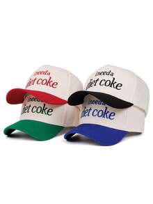 1pc Minimalist Fashion New Hip Hop Skateboard Letter Ineeda Embroidered Baseball Cap, Outdoor Adjustable Sun Hat, Casual Decorative Hat, Unisex - Letter Ineed - View 1