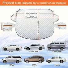 Portable Car Snow Cover, 4-Season Universal Large Front Windshield Protector, Car Snow Shield, Full Coverage For Windows, With 9 Magnetic Fasteners - Reinforced Design, Snow And Frost Protection, Sun And UV Protection, Leaf Prevention, Easy Installation, Convenient Storage, Suitable For Most Car Models - Multiple Styles - View 7