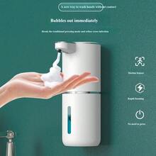 SEAGO Dispenser Sabun Busa Otomatis, Dispenser Sabun Tangan Busa Sensor Gerak Inframerah Tanpa Sentuh Isi Ulang 1200mAh, Pengisian Daya Type-C Tahan Air IPX5 Dipasang di Dinding & Meja untuk Kamar Mandi Dapur dan Penggunaan Rumah Tangga - Multimodal - View 3