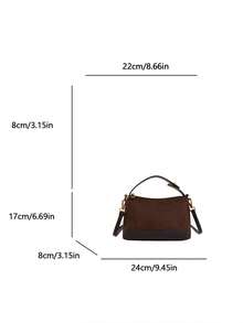 Tas Bahu Wanita Cocok Untuk Aktivitas Sehari-hari, Bepergian, Berbelanja, dan Jalan-jalan - Kopi - View 2