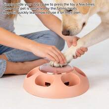Dog Press-To-Release Slow Feeder Semi-Automatic Pet Food Dispenser, Slow Feeding Bowl, Interactive Food Toy And Puzzle Feeder For Dogs - Multicolor - View 7