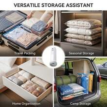 Electric Vacuum Pump USB Rechargeable Wireless Air Pump Portable Travel Clothing Bedding Storage Vacuum Compression Bag Pump Essential Home Tool - Multicolor - View 10