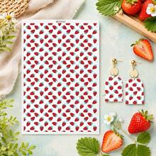 Strawberry/Fruit & Vegetable Mixed Painting/Pineapple/Orange Pattern Transfer Paper, Fruit Series Polymer Clay Printing Paper, Suitable For DIY Art Jewelry Earring Making Special Polymer Clay Transfer Printing - A - View 10