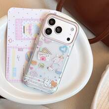 Kavenfort Transparent Cartoon Elephant Phone Case, Compatible With 18 Pro Max, Cute Planner Style, Compatible With IPhone 16, Soft Protective Shell, Compatible With 15, Anti-Drop, Compatible With 17, Cute, Girly Style, Creative, Cartoon Style, Cute, Fresh, Niche - Clear - View 5