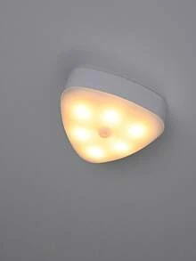 1 buah Lampu Malam LED Sensor Gerak Tempel, Lampu Dinding Isi Ulang Berbentuk Segitiga, Lampu Induksi 2 Warna yang Dapat Diredupkan untuk Lorong, Lemari, Samping Tempat Tidur - Lampu Malam Induksi Isi Ulang Berbentuk Segitiga - View 6
