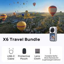 Insta360 X6 8K Panoramic Action Camera, Waterproof HD Anti-Shake, Handheld Pocket Camera, Custom Sensor, Dolby Vision, Large Capacity Battery, Windproof Microphone, Suitable For Travel, Vlog, Filming, Gifts - View 9
