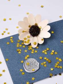1pack Golden/Silver Star Glitter Confetti For Birthday Party Table Decorations, Christmas/Thanksgiving Table Settings, Wedding Engagement Photo Props, DIY Craft Fillers For Holiday Crafts, And Glitter For Holiday Gift Boxes - Five-pointed Star - View 10