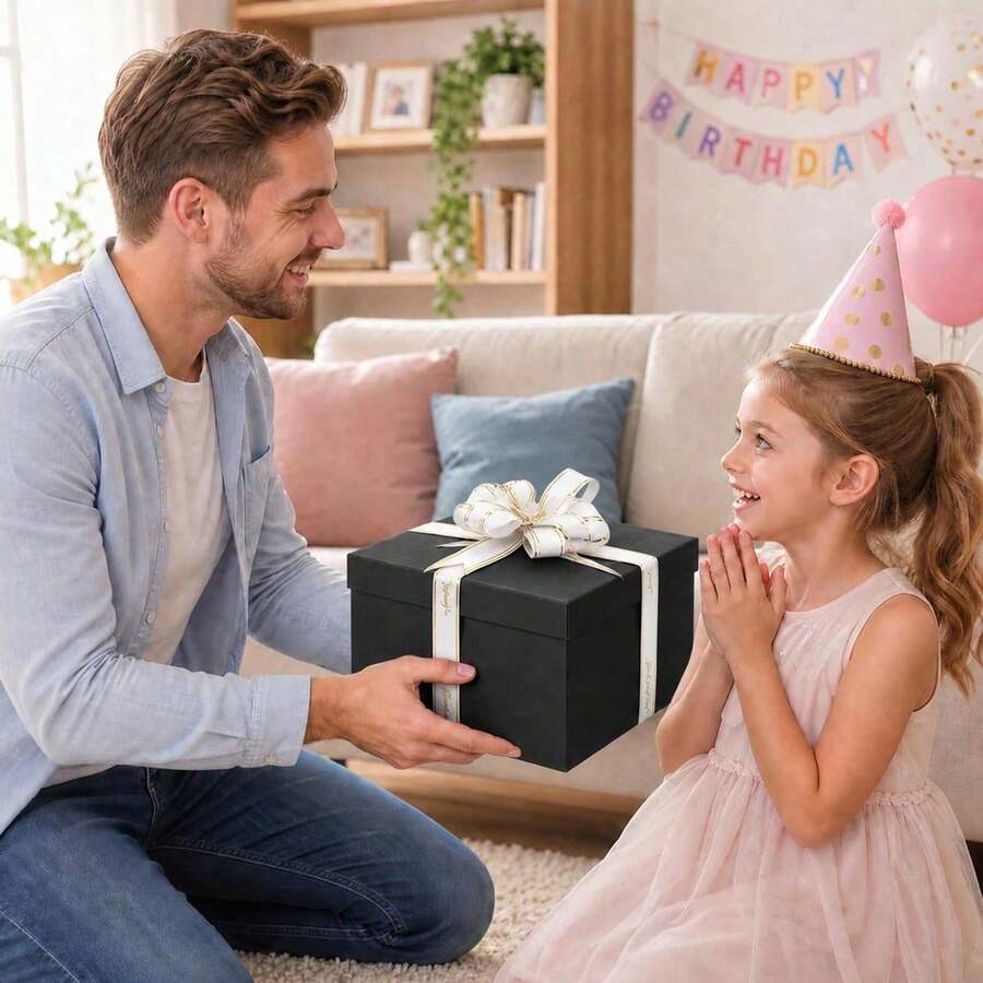 Shoze Creative DIY Explosion‑Style Keepsake Box, Decorative Memory Album As Heartfelt Present For Various Special Festive Celebration Occasions - Black - View 1