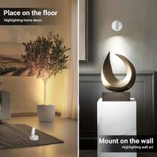 1pc/2pcs Rotating Night Light Wall Lamp, USB Powered, Rechargeable Battery, Magnetic Fixed LED Reading Light, Touch Adjustable Color Temperature And Brightness, Suitable For Bedroom Bedside, Cabinet, Living Room, Desk, Bar Decoration Display, Birthday, Christmas, Perfect Gift - Multi-color - View 11