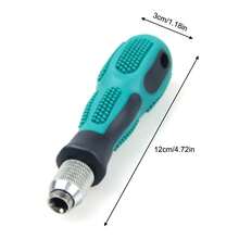 Quick Release Screwdriver Chuck 1/4" Drive Self-Locking Carbon Steel Bit Holder For DIY Home Repair And Maintenance - A - View 6