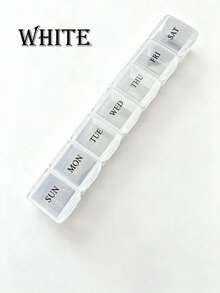 2/1pc Portable Long Pill Box, Travel Vitamin Box, Pill Storage Box, Large Capacity 7-Day Pill Organizer, Candy Bag Holder, Candy Bag Stand, Thanksgiving, Easter, Back To School - View 7
