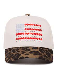 1pc Fashion Creative New Baseball Hat Small Red Flower Embroidered Skateboard Hat Outdoor Adjustable Sunshade Hat Daily Leisure Decorative Hat Unisex - Little Red Flower - View 2
