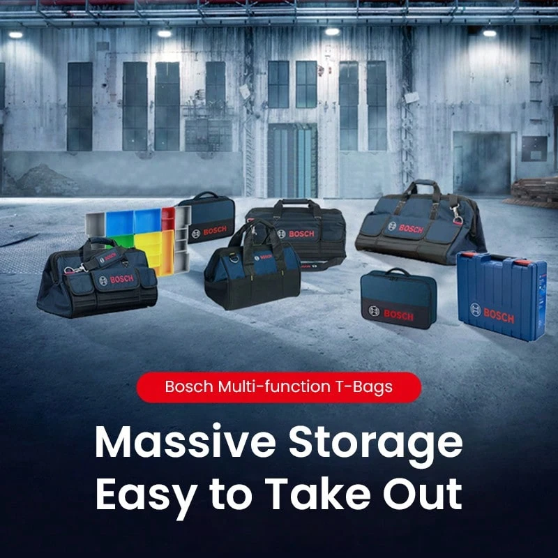 Bosch Tools Bag Mini Canvas Soft Bags Waterproof Wear-Resistant Portable Electrician Special Maintenance Toolkit Storage Bag - Multicolor - View 1