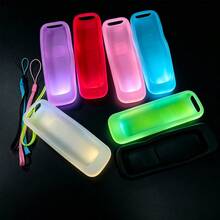 3pcs Glow-In-The-Dark Solid Color Remote Control Silicone Protective Case, Soft Rubber Full Coverage Dustproof & Shockproof Remote Shell, With Colorful Lanyard To Prevent Loss, Compatible For T Cl Ro Ku280 English Version Remote Control Protection & Storage, Practical Home Use Remote Control Protective Accessory - View 9