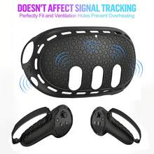 5 Packs Silicone Cover Set Compatible With Quest 3/Quest 3S: Controller Grips Cover - Facial Interface Cover - Protective Lens Cover - VR Shell Cove,The Best Choice For Christmas - Multicolor - View 11