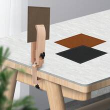 Sewing Fixing Clamp For DIY Hand Stitching Leather Fixing Clamping Wood Foldable Leather Table Desktop Stitching Fixing Clamp, - Wood and Black - View 6