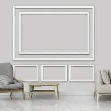 Flexible Wall Decoration, Peel & Stick Self-Adhesive Panel Mold, DIY Home Background Wall Decor, PVC Material Perfect For Home Decoration Use - A - View 8