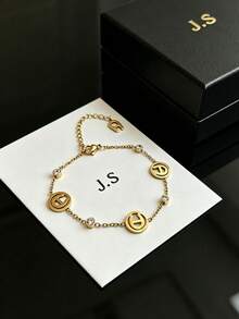 1pc Rhinestone Bracelet, Fashionable Niche Design,Versatile, Delicate, Elegant, Luxurious - A Letter Bracelet - View 4