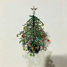 Complete DIY Beaded Christmas Tree Craft Kit With Beads - European Style Handmade Ornaments Suitable For Holiday Decoration, Xmas Assembly Project, Beading Supplies For Home Decor, No Included For Festival Decorations - D - View 11