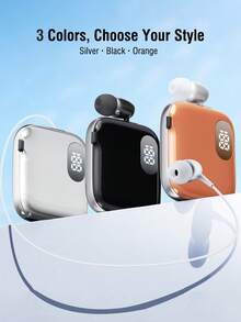REMAX Earbud tunggal Bluetooth 6.0 teleskopik yang dapat dijepit, panjang earbud dapat diperpanjang 32cm dengan sekali klik, mikrofon ganda ENC untuk panggilan jernih, pengingat getar, waktu bicara hingga 90 jam, koneksi dua perangkat, indikator baterai LED, pengisian daya cepat USB-C. - View 11