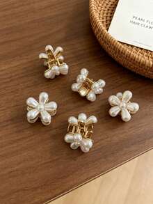 4/10PCS Luxury Style Sparkling Rhinestone Mini Hair Claw Clips, Elegant Rhinestone Bangs Clips, Glamorous Hair Clips, Versatile Niche Hair Accessories, Non-Slip And Secure, Suitable For Daily Commute, Party And Banquet - Multicolor - View 5