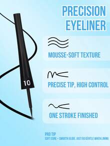 MISSLYN 2Pcs Eyeliner Sets, Vegan, Cruelty-Free, Waterproof, Intense Colour, One-Stroke, High-Pigment, Long-Lasting, Ideal For Teens, Beginners, Makeup Lovers, Back To School, Commute, Dates, Parties - #Set 1 - View 4