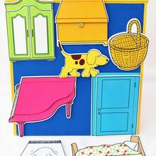 Quixorblex 1 Set "Where's Spot?" (Di Mana Spot?) Set Cerita dari Kain Felt yang Dapat Digunakan Kembali, Alat Peraga Cerita dari Kain Felt, Alat Bantu Mengajar Membaca Kelompok, Pajangan Bercerita, Perlengkapan Aktivitas di Rumah dan Kelas, Kembali ke Sekolah - MultiWarna - View 5