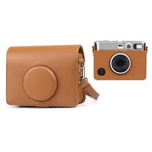 Protective Case For Fujifilm Mini Camera, Litchi Grain PU Leather Camera Bag With Photo Print Slot, Precise Charging Port Cutout, Detachable Protective Shell, Adjustable Detachable Shoulder Strap, Suitable For Travel, Pink/Black/Brown - View 11