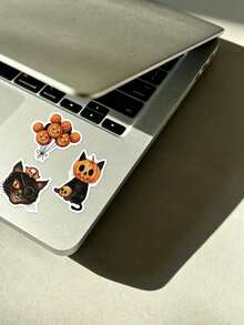 50pcs Retro Halloween Stickers For Guitar Suitcase Laptop Cases Scrapbooks Storage Boxes Decorative DIY Graffiti Stickers - A - View 3