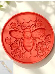 Reusable Sunflower Stepping Stone Mold, DIY Concrete Paver Mold, Butterfly Bee Pumpkin Snowflake Shaped Concrete Mold, Suitable For Concrete DIY Stepping Stones, Perfect For DIY Walkways, Garden Paths, Lawns And Yard Decoration - Multicolor - View 10