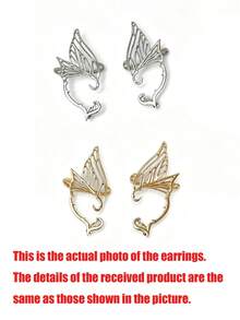 2PCS Butterfly Fairy Ears, Suitable For Dancing, Daily Gatherings And Holiday Wear. Can Be Used For Halloween, Music Festivals Or Cosplay. Suitable For Girls And Women. - Multicolor - View 10
