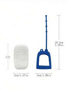 Dopamine Color Palette Refillable Squeeze Bottle - Equipped With Silicone Sleeve And Bow; Portable Mini No-Rinse Hand Sanitizer Bottle, Leak-Proof Design, Refillable (Also Suitable For Water, Lotion, Etc.); Travel Size, Vibrant Colors, Suitable For Office, Gym, Travel And Campus Use. - Multicolor - View 11