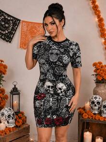 Women Short Dresses - Black - View 10