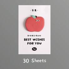 30 Sheets/Pack Fun Candy Bean Cartoon Face Sticky Notes, Cute Funny Shaped Colorful Memo Pads, Adorable Self-Stick Note Pads For Students Office Party Favor Stationery Supplies - 30 Sheets - View 11