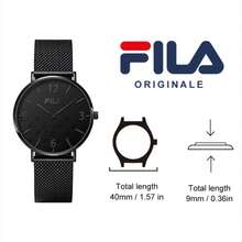 Fila Fashion Wrist Watch, Dark Style Milanese Steel Strap, Minimalist Cool Quartz Watch, Ideal Gift Choice - one-size - View 5