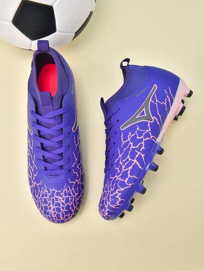 1 Pair Unisex Adult Youth Student AG/FG Long Stud Football Cleats For Match And Training, Outdoor Natural Grass And Soft Ground Professional American Football Shoes