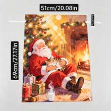 2pcs/5pcs/10pcs Multi-Color Multi-Style Drawstring Christmas Gift Bags, 3D Drawstring Bags, Extra Large Christmas Gift Packaging Bags, Wine Bottle Packaging Decorative Bags - Multiple Styles - View 13
