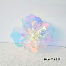 Rainbow Butterfly Decor Large Butterfly Party Decoration Glitter Butterfly Suitable For Party Women Birthday Party Wedding Decoration - Multicolor - View 13