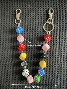 1pc Mixed Color Men's Punk Style Chain Waist Chain Pants Chain, Hip-Hop Ins Minimalist Waist Chain, Suitable For Decorating Keychain Wallet Bag Clasp, Random Color Sequence Shipment - Multicolor - View 4