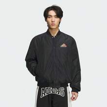 Adidas Men's Reversible Warm Basketball Sports Loose Padded Coat - Black - View 1
