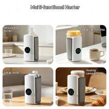 Wireless Portable Bottle Heater, 5-Speed Temperature Adjustment Display, 2000mAh, Suitable For Bottles With A Diameter Of 7.2cm/2.83 Inches Or Smaller, For Outdoor/Home Insulation - LCD Display, Charging Constant Temperature Tool - Multicolor - View 4