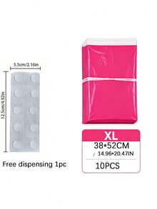 10/20pcs Rose Red Polyethylene Courier Bags, M L XL Mixed Sizes, Self-Adhesive Seal Mailing Bags - Multiple Styles - View 12