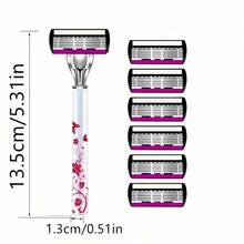 Huateng Design Handle, Manual Precision Shaver With Replaceable Blade - Suitable For Bikini Line Underarm Hair And Private Hair Removal, Suitable For Ten Uses, Very Suitable For Men/Women Hair Removal,Perfect Holiday Gift - Multicolor - View 4