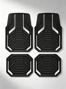 2/4Pcs Crystal Velvet Car Floor Mats, Non-3D Design, Anti-Slip Anti-Dust Interior Car Mats, Fits Most Car Models - A - View 8