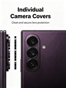 1-Pack [2026 New] 9H Tempered Glass Camera Lens Protector ForSamsung Galaxy Z Fold 8 Ultra/Z Fold 8/Z Fold 7/Z Fold 6, Black, Individual Lens Cover, Custom Installation Tool, Scratch-Resistant, HD Clear, Case Friendly, Easy Install - Black - View 4