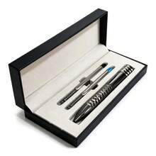 Premium Metal Click Ballpoint Pen, Business Neutral Pen, Stress Relief Rotating Ballpoint Pen, Gift Box Set - Sets - View 10
